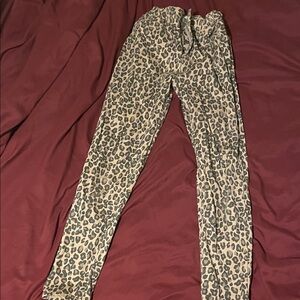 Leopard Print Jogger Pants